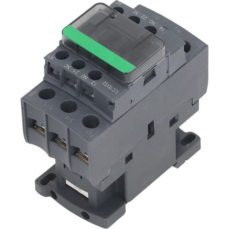 AC Contactor LC1D32 32A High Voltage Coil Motor Controller 1NO 1NC High Conductivity for Industrial Electrical Installation and Charging Control