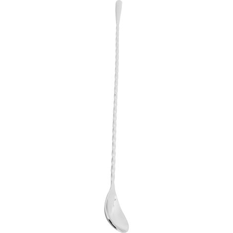 Cuillère à mélanger en acier inoxydable à long manche, cuillère à cocktail, accessoires de barman, argent (1/5)
