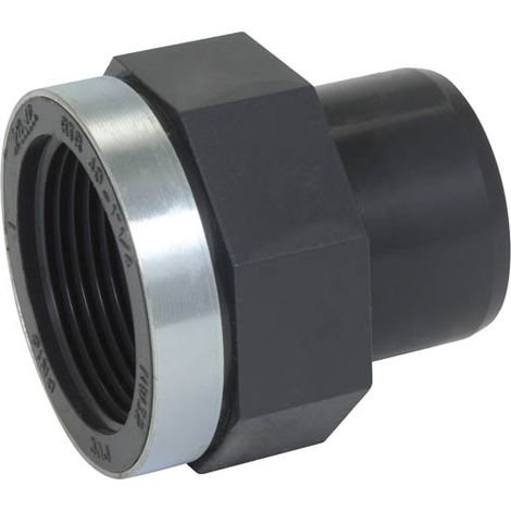 réduction mixte pvc pression - femelle - diamètre 40 mm - filetage 33 x 42 - nicoll rtr40 (1/4)