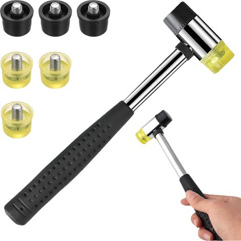 Maillet Caoutchouc, 25 mm Maillet Bijouterie, Marteaux Antidérapant (1/4)
