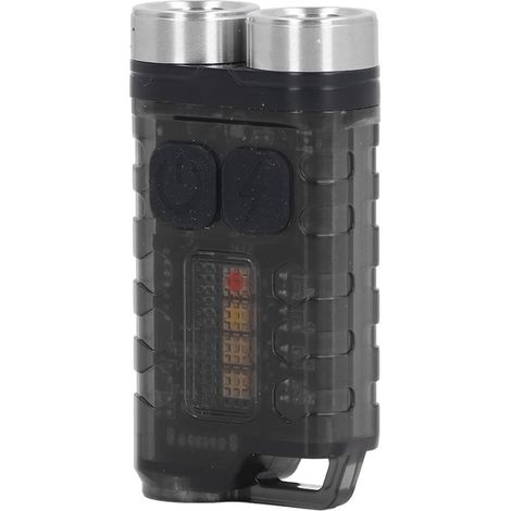 Mini lampe torche porte-clés puissante à LED, lumière rouge, UV et bleue, 900 lm, rechargeable, petite, 12 modes, étanche IP65, aimant arrière V3 (1/5)