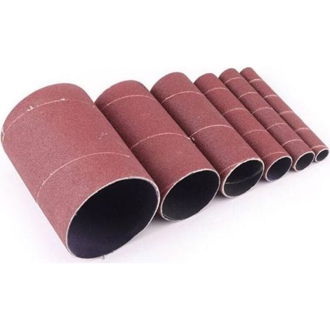 Manchon De Ponçage - 115 mm Hauteur - Grain 12 20 25 38 55 80 - Pour Courbes Et Arrondis - Lot De 6 (1/4)