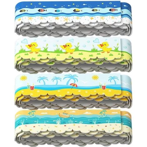 Ruban d'étanchéité étanche, joint de douche, lot de 4, ruban adhésif étanche, bandes d'étanchéité pour douche, ruban de joint, bandes d'étanchéité, bandes d'étanchéité pour cuisine (1/5)