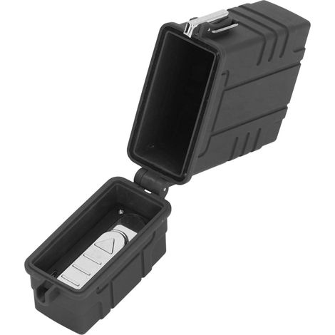 Briquet étanche rechargeable USB, grande capacité, en ABS robuste, résistant à l'humidité, idéal pour le camping et les activités de plein air (noir).