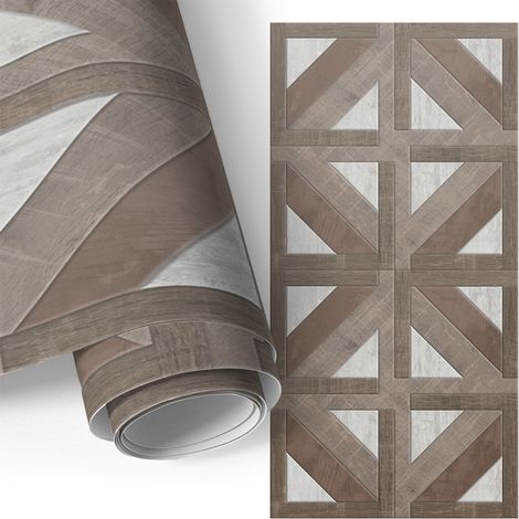 Möbelfolie - Selbstklebend - Klebefolie - Wasserfest - für Arbeitsplatte - Küchenschränke - Geometrisches Muster 50x100 cm