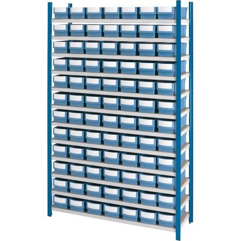 Pack de stockage à compartiments avec 84 BACS ET 12 TABLETTES (1/3)