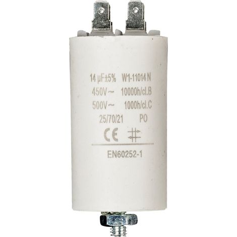 Fixapart W1-11014N condensatore Bianco Fixed capacitor Cilindrico