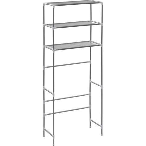 Maison Exclusive - Support de rangement à 3 niveaux Argenté 69x28x169 cm (1/5)