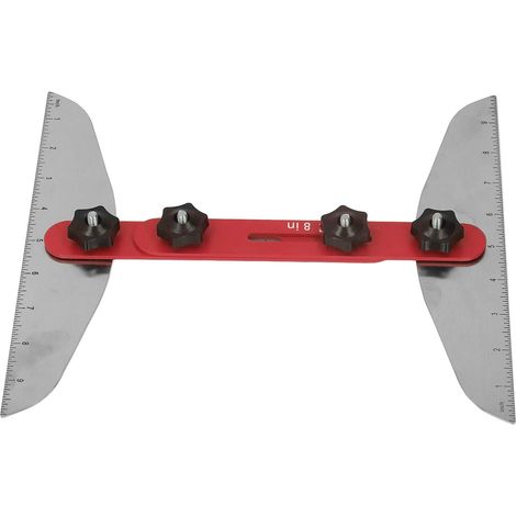 Gabarit de Mesure pour Contremarches et Étagères, 11-60 Pouces, Outil de Traçage pour Cloisons Sèches (1/5)