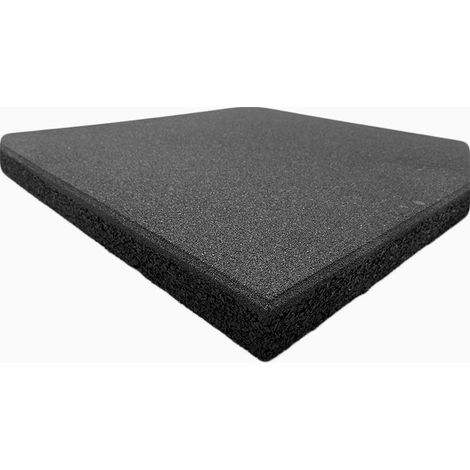 Loseta Caucho 50x50 cm Alta Intensidad. Espesor de 20 mm - Negro