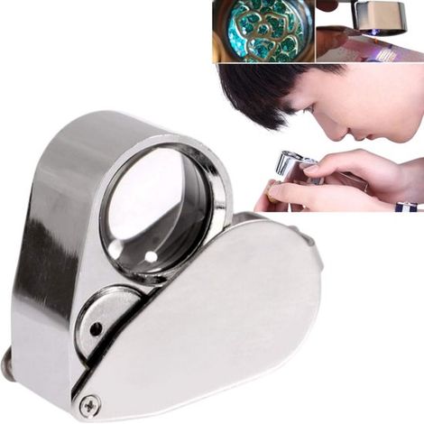 Lupa para joyería, iluminación LED de alto brillo, lupa plegable, herramienta para detección de billetes, 1103128 mm (1/4)