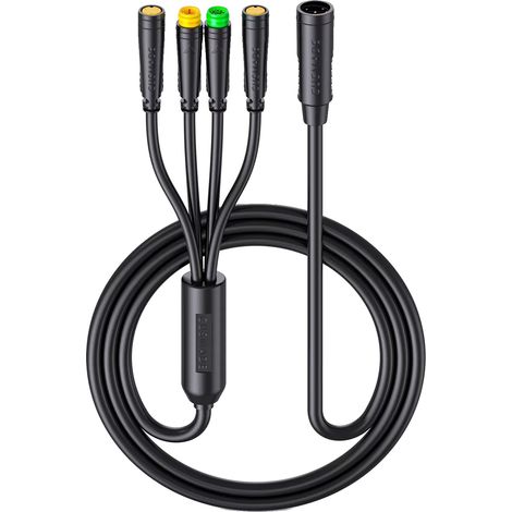 Cableado EB-Bus, impermeable, compatible con motores centrales Bafang, cable EB-Bus 1T4 (1/2)