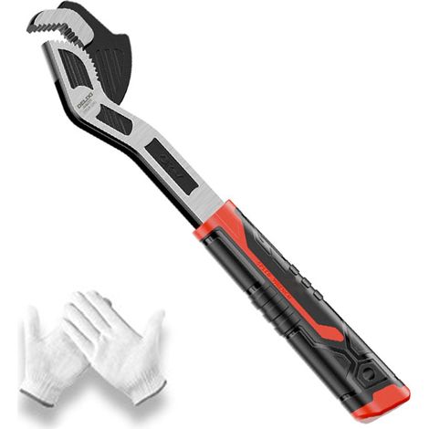 Multifunktionaler verstellbarer Schraubenschlüssel, selbsteinstellender Schraubenschlüssel, 15,2 cm, kleiner verstellbarer Schraubenschlüssel, universeller Bauschlüssel mit einem Paar Handschuhen für (1/5)