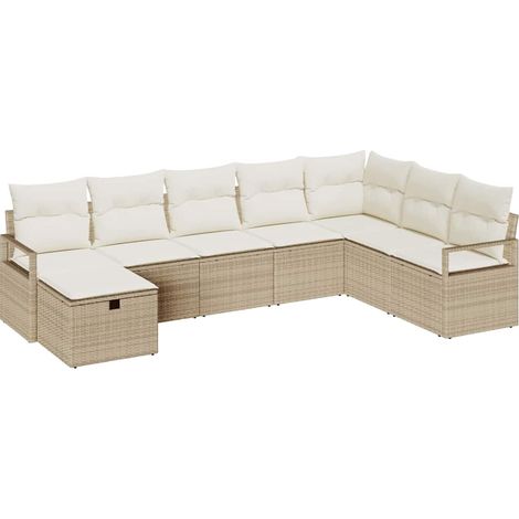 Maison Exclusive - Set di divani con cuscino 5 pcs polyrattan