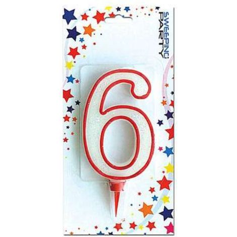 Candeline Gigante Riga Rossa N.6 X1