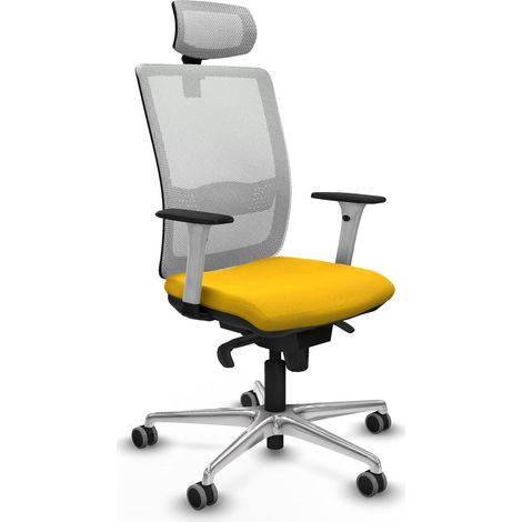 Sedia da ufficio piqueras y crespo Haches bianco alluminio (1/2)
