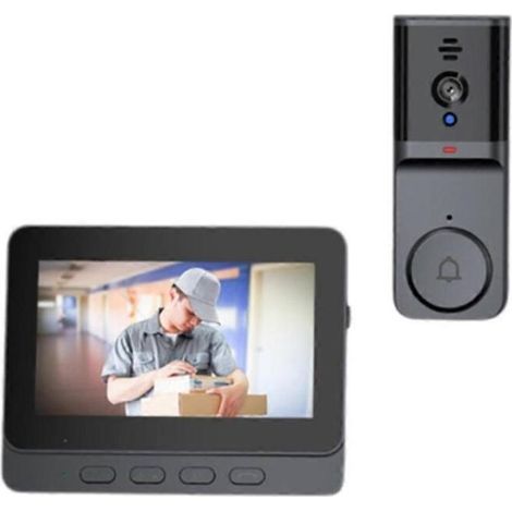 Sonnette sans fil intelligente 4,3" avec caméra-Online Store (1/4)
