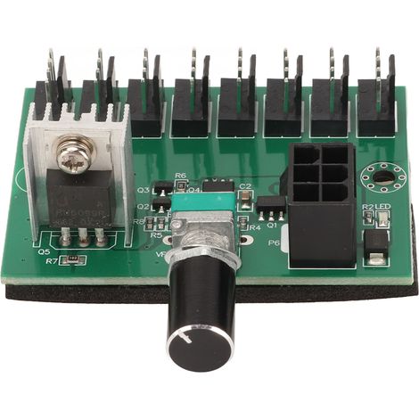 Contrôleur de ventilateur Hub NKFV8 1 DC 12V PWM 8 canaux pour ventilateurs PC 4 broches 3 broches 2 broches (1/5)