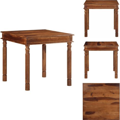 Esstisch 80x80x77 cm Massivholz Akazie - Esstisch - Esstische - Küchentisch - Esszimmertisch (1/5)