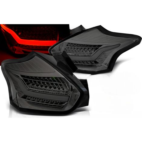Paire de feux arriere Ford Focus 3 de 2015 a 2018 FULL LED Fume