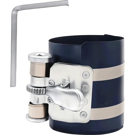 Compresseur à Piston Professionnel, Segments de Piston pour Moteur, Compresseur d’Anneaux de Piston avec Système à Cliquet, Installateur d'anneau de Piston de Voiture, Durable en Acier au Manganèse