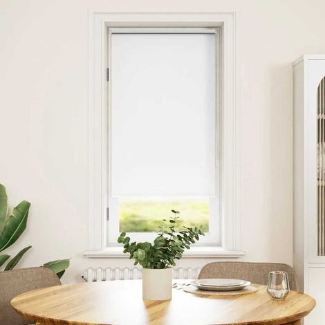 Store occultant à enrouleur 64,4 x 120 cm, largeur du tissu 60 cm, blanc (1/5)