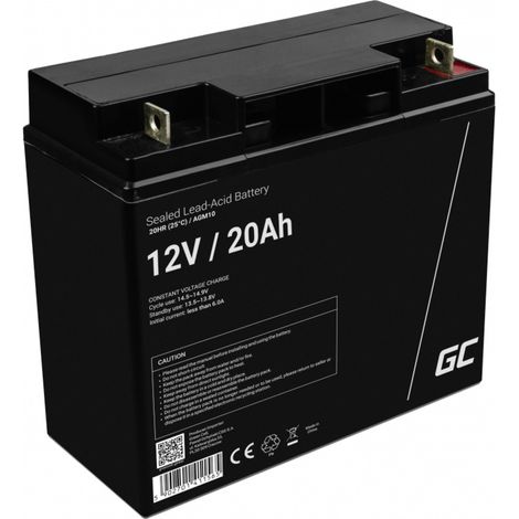 Green cell agm10 bleiakku 12 v 20 ah blei vlies agm b x h x t 181 x 167 x 77 mm m5 schraubansch (1/5)