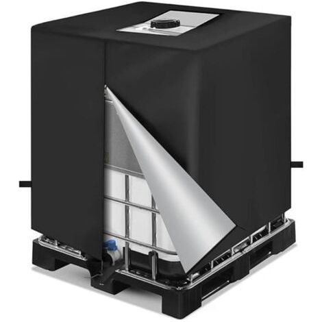 Housse de protection pour réservoir d'eau en tissu Oxford 1000L 210D, protection solaire, anti-poussière, pour réservoir d'eau IBC (1/4)