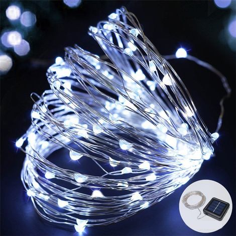 Guirlande Lumineuse Solaire pour Jardin, Fête et Décoration Extérieure (1/5)