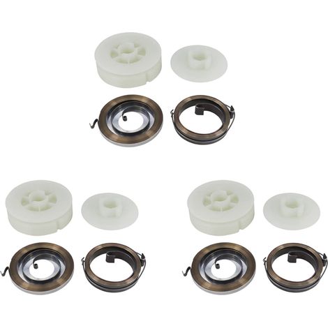 3X Tronçonneuse électrique Poulie de Démarrage Facile avec 2 Ressorts pour 4500 5200 5800 45Cc 52Cc 58Cc Pièces de Rechange de Tronçonneuse (1/5)