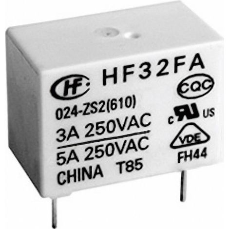 Hongfa HF32FA/005-HSL2 (610) Relais pour circuits imprimés 5 V/DC 5 A 1 NO (T) 1 pc(s) S74315 (1/4)