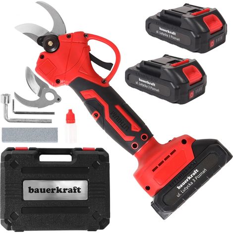 Sécateur électrique sans fil 21 V, coupe de 30 mm, 2 batteries-AquaForge (1/5)