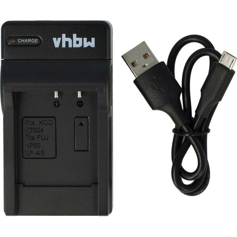 vhbw USB-C Ladegerät kompatibel mit Fujifilm XQ1, XQ-1 Kamera - Ladeschale + USB-C Kabel Ladeanzeige (1/5)