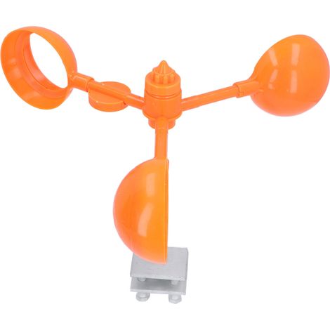 Effaroucheur oiseaux éolien rotatif réfléchissant visuel pour ferme verger champ aéroport, ABS fer diamètre 400mm, kit base mât réflecteur 2 accessoires (1/5)