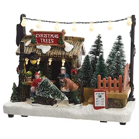 Villaggio di Natale a led 3xaa 18x10,5x14,2cm
