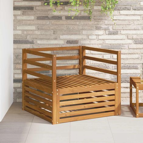 2 Stück Sofa mit Armlehnen Natur
