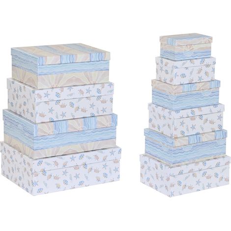 dkd-home-decor Set de Cajas Organizadoras Multicolore (1/4)
