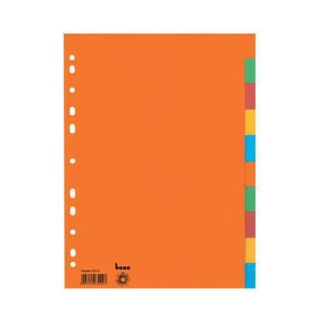 Bene 97410 Répertoire DIN A4 blanc Carton recyclé multicolore 10 onglets 97410 (1/2)