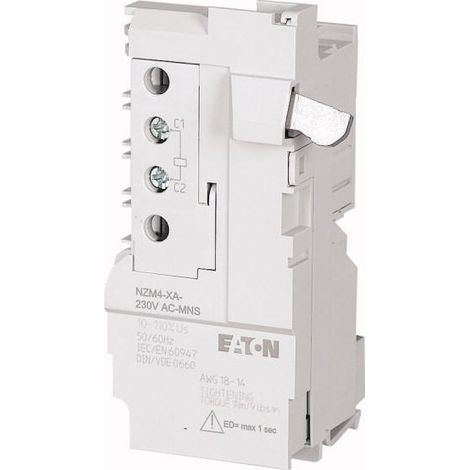 Déclencheur à émission de tension 230VAC pour disjoncteur de maille taille 4 EATON NZM4-XA-230AC-MNS