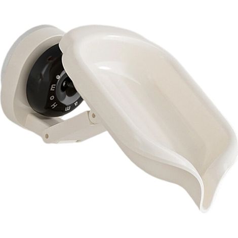 Jabonera ajustable con sistema de drenaje, recipiente - Negro (1/2)