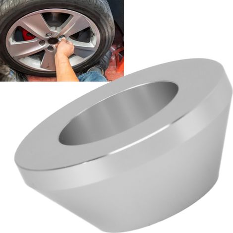 Cono de centrado para equilibradoras de ruedas manuales, cono de sujeción de aluminio de alta calidad para cargadoras de ruedas, cono de centrado de ruedas para caravanas, SUV y camiones – diámetro es (1/5)