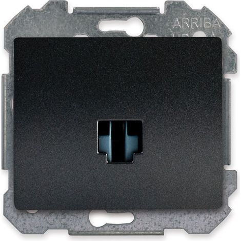 SIEMENS DELTA IRIS PRISE RJ45 CATÉGORIE 6 ANTHRACITE SIE267006 (1/3)