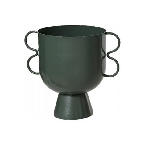 Coperchio in metallo per vaso, 19x13,5x17 cm, decorativo. (1/4)