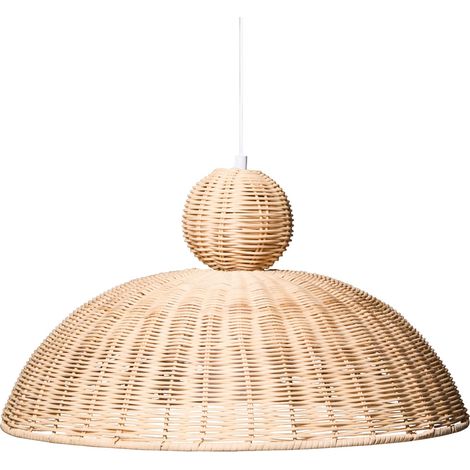 Hängeleuchte SUERTE Rattan Naturfarben