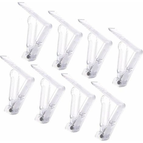 20 Stück Tischdeckenclips aus Kunststoff, Tischdeckenclips, Tischdeckenclips mit Federverschluss, transparente Tischdeckenclips, Gartentischdeckenbefestigungen, rutschfeste Tischdeckenclips, verstellb (1/5)