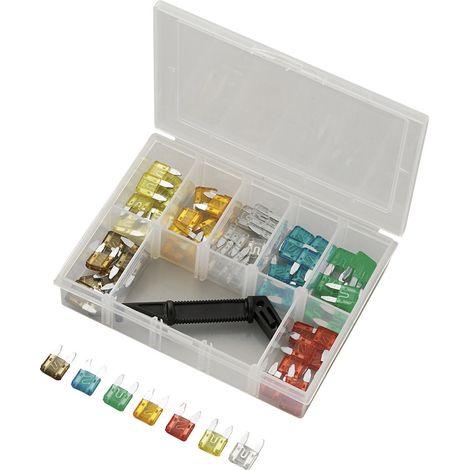 TRU COMPONENTS Y101-70TS Mini Flachsicherung 5 A, 7.5 A, 10 A, 15 A, 20 A, 25 A, 30 A  71 St.