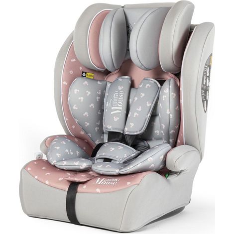 Seggiolino Auto Minnie Mouse per bambine con altezza da 76 a 150 cm I-SIZE R129.