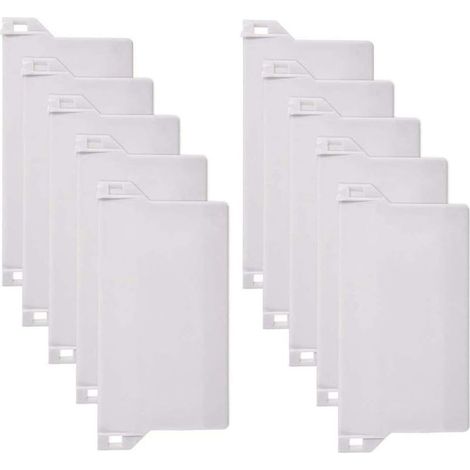 10pcs Poids Aveugles Verticaux, 125mm Poids pour Stores Verticaux Lattes Inférieure Lattes De Remplacement des Pièces De Rechange, Blanc (1/4)