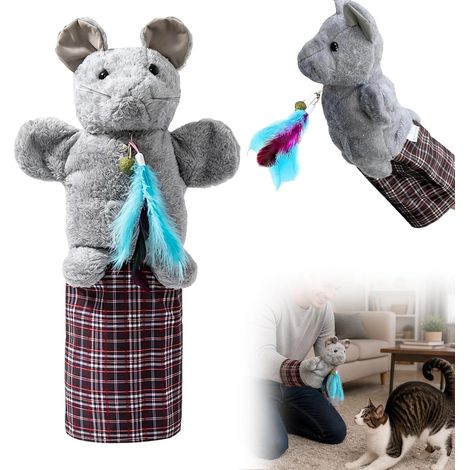 Gant de lutte pour chat, marionnette interactive (1/5)