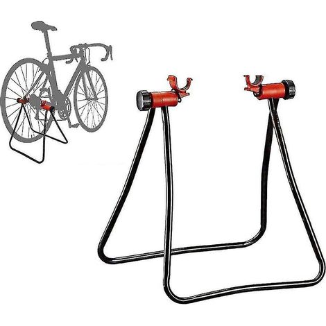 Höhenverstellbarer Fahrradständer (1 Stück), Fahrradaufbewahrungsständer, Radnaben-Ausstellungsständer, Bodenständer, Reparaturständer, schwarzer Ständer.